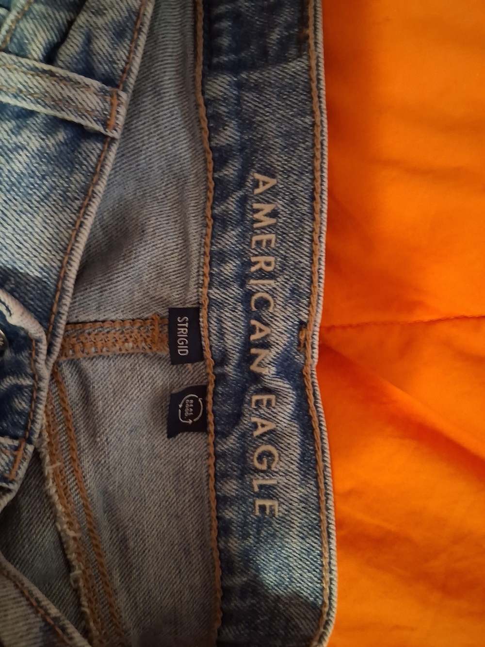 American Eagle Outfitters Strigid High Rise Baggy Straight Distressed Jeans - Picture 8 of 11